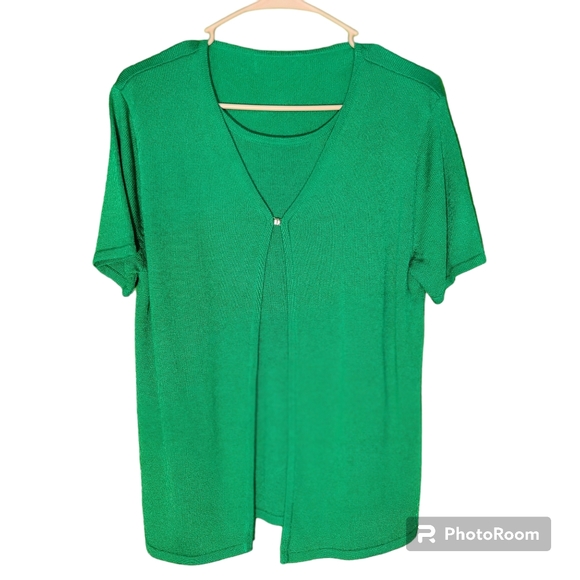 Final Price Drop -EUC Green 1 Pc Sweater Set, See Measurements - Picture 1 of 3